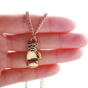 ☀️ Gold Boxing Glove Pendant Necklace 🥊